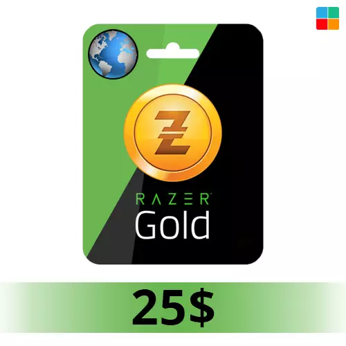 گیفت کارت ریزر گلد 25 دلاری گلوبال